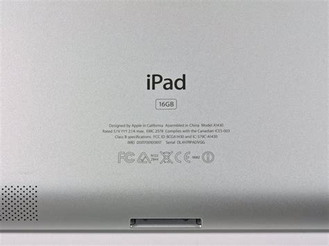 ipad specs by serial number